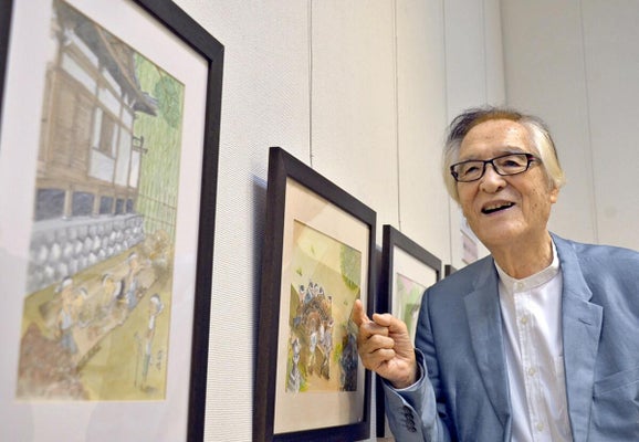 疎開の絵平和願い寄贈 成瀬國晴さん東近江市に 疎開の絵平和願い寄贈 成瀬國晴さん東近江市に